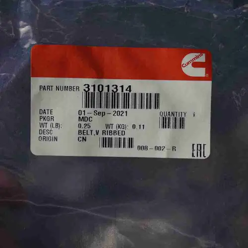 3101314 3806064 ISX15 QSX15 Poly V Belt - Image 2