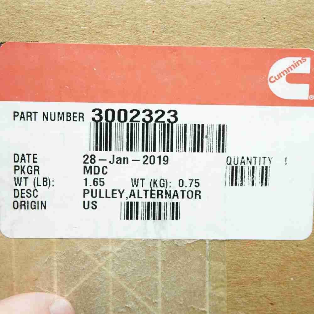 3002323 QSK K38 K50 Alternator Pulley - Image 3