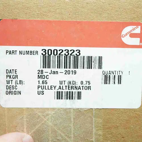 3002323 QSK K38 K50 Alternator Pulley - Image 4