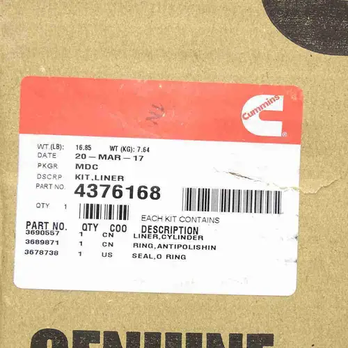 4376168 ISX QSX ISX15 Cylinder Liner - Image 3