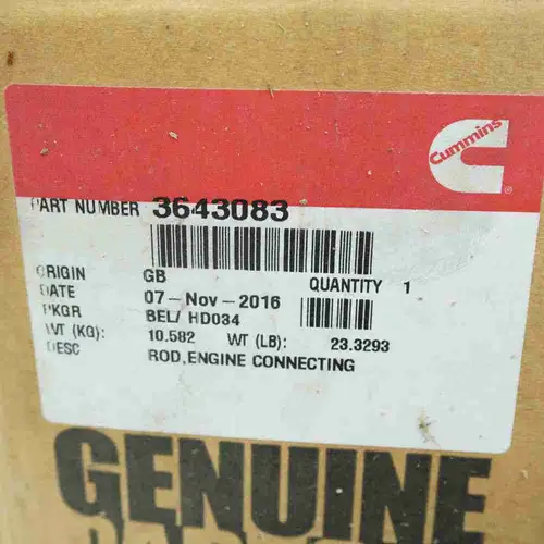 3643083 3644676 3640518 QSK60 Connecting Rod - Image 2