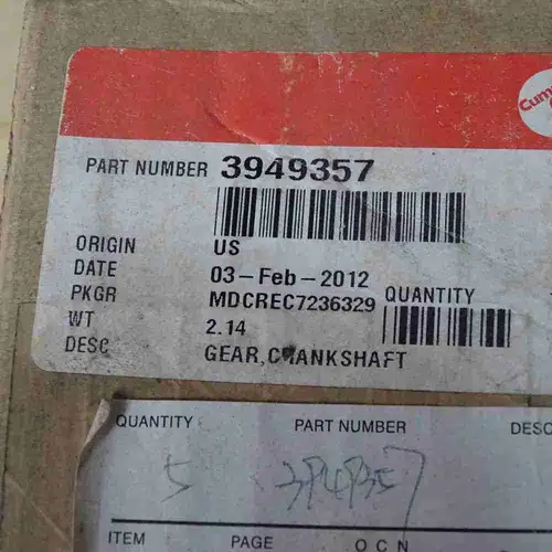 3949357 ISB QSB Crankshaft Gear - Image 5