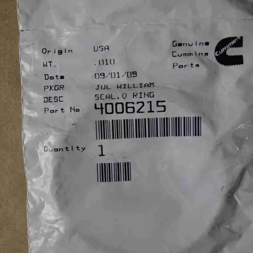 4006215 QSK78 Water Manifold O-Ring - Image 2