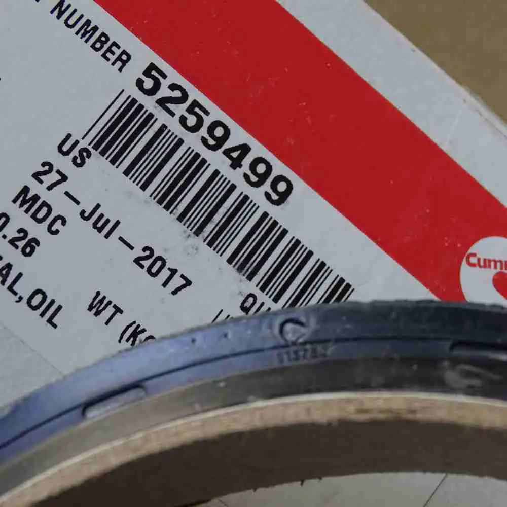4955566 5259499 ISB QSB Rear Crankshaft Oil Seal - Image 8