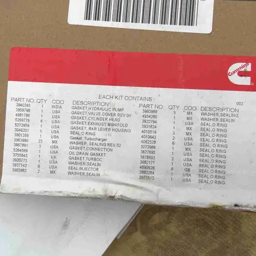4089758 5579029 ISL QSL Upper Repair Kit - Image 4