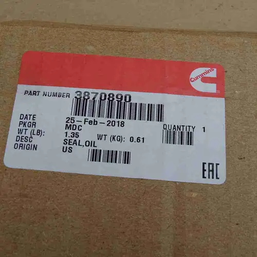 3870890 3005885 205204 KTA19 Rear Crankshaft Oil Seal - Image 2