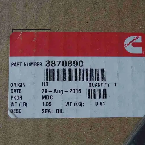 3870890 3005885 205204 KTA19 Rear Crankshaft Oil Seal - Image 7