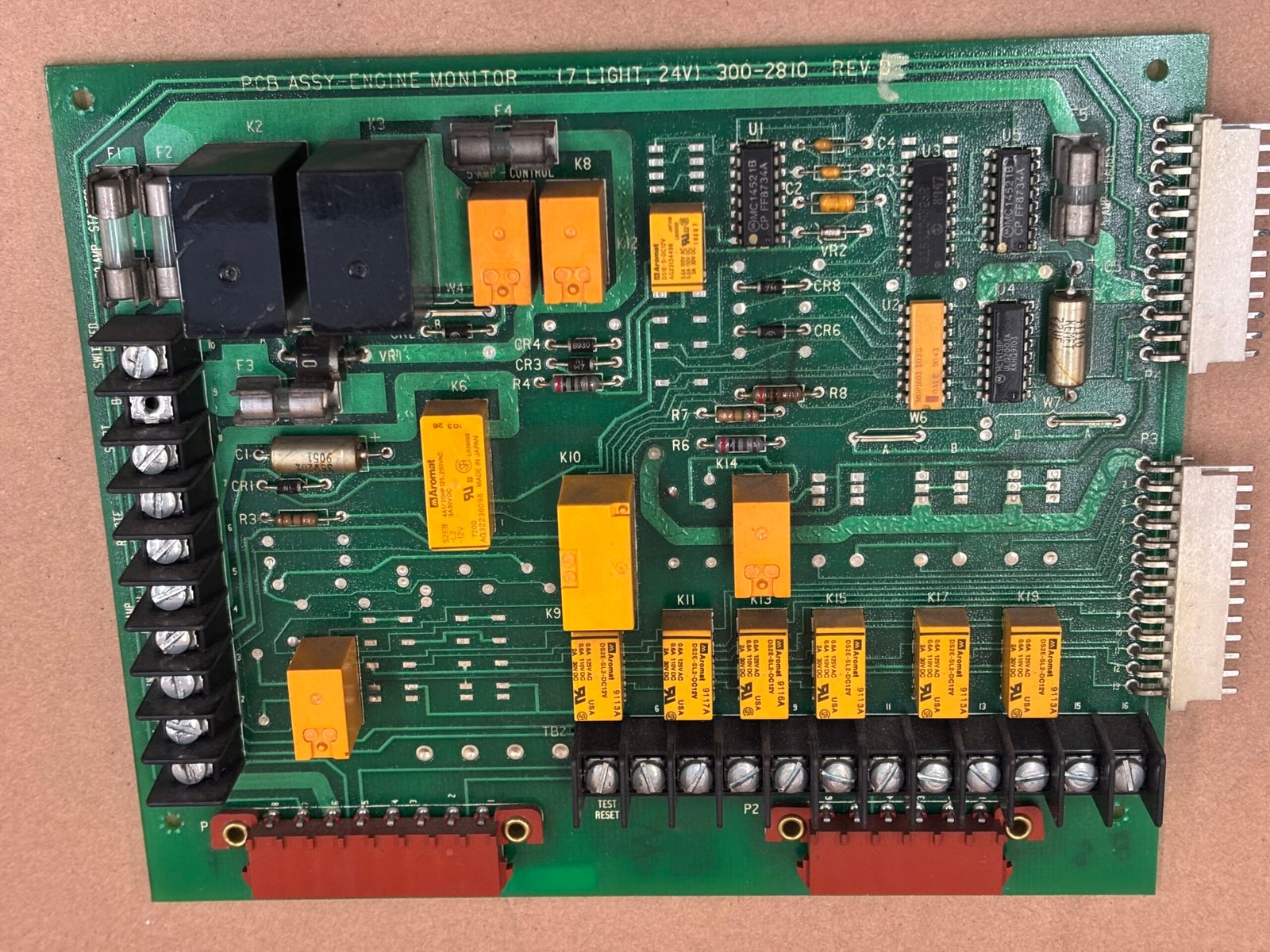 0300-2810 0300-4295 PCB ASSY-ENG MON 7 LITE 24V Diesel Engine Part - Image 2