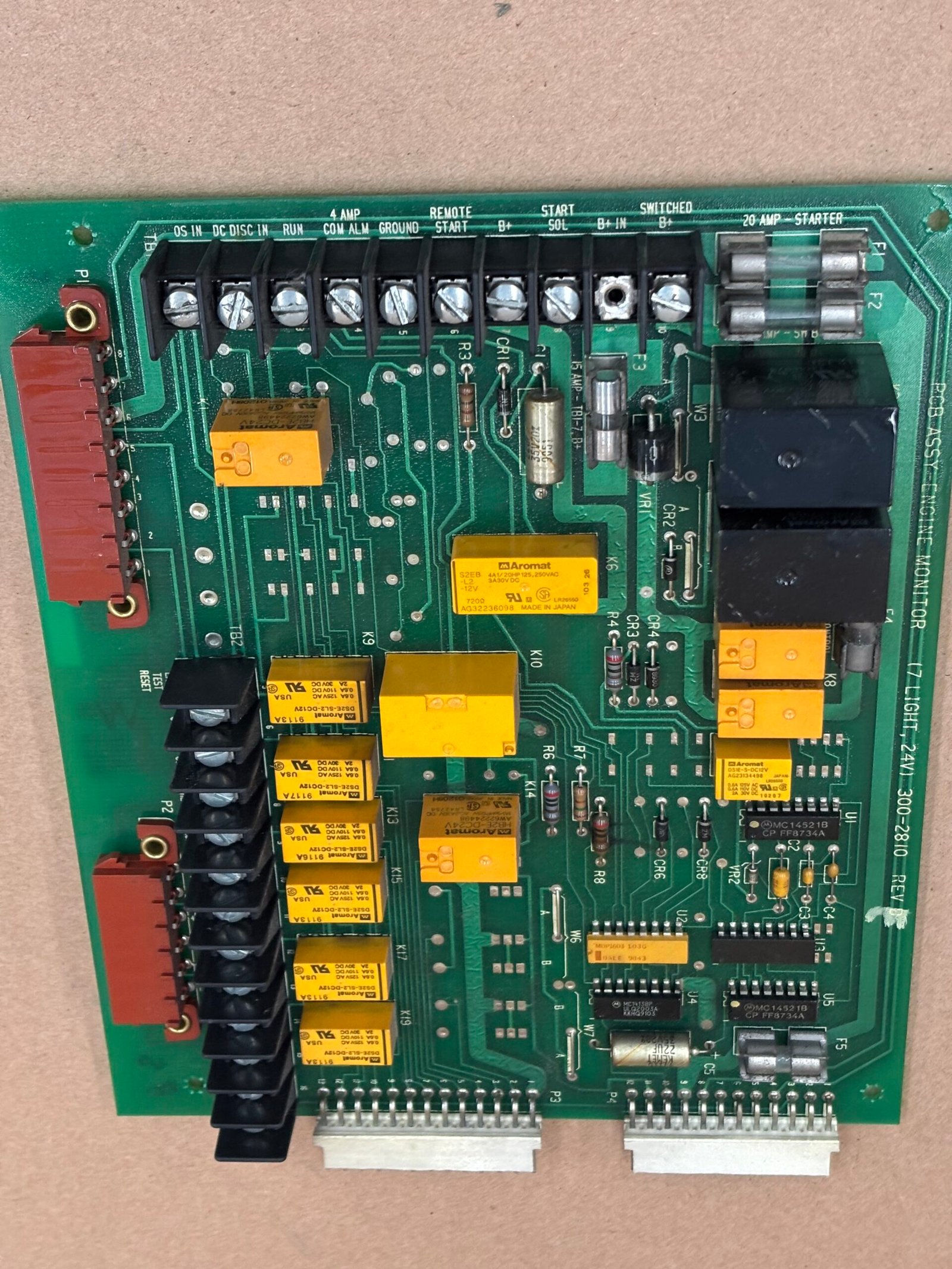 0300-2810 0300-4295 PCB ASSY-ENG MON 7 LITE 24V Diesel Engine Part - Image 4