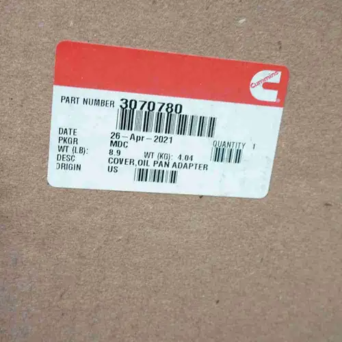 3070780 3201995 KTA19 QSK19 Cover Plate - Image 2