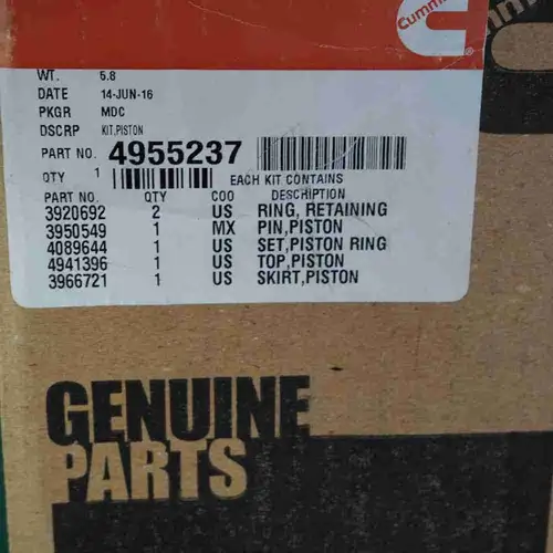 4955237 4941396 QSL Piston Assembly - Image 2
