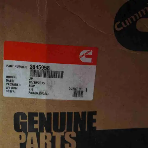 3645958 3640474 4309253 QSK60 Piston - Image 2