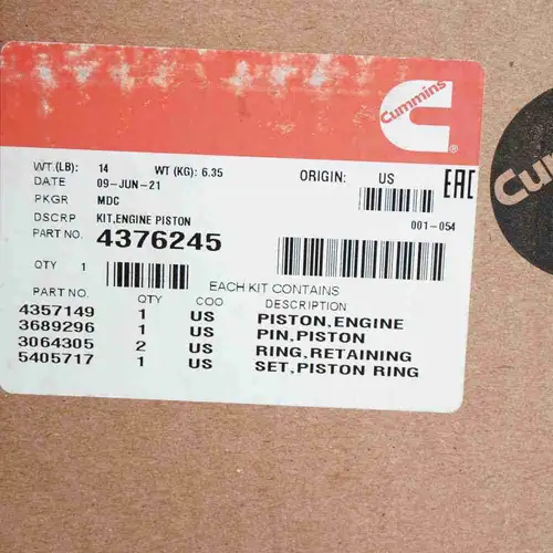 4376245 4357149 ISX QSX Piston Assembly - Image 3