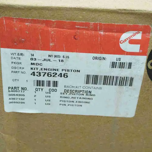 4376246 4367132 ISX QSX Piston Assembly - Image 2