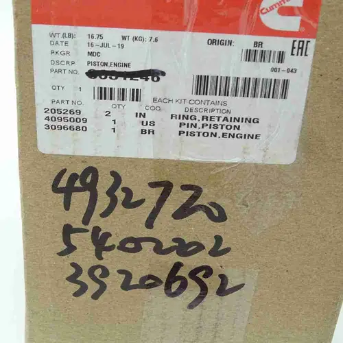 4955581 4932720 4943104 ISC Piston Assembly - Image 2