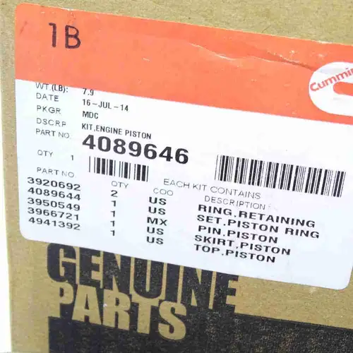 4089646 4941392 ISL QSL Piston Assembly - Image 3