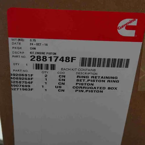 2881748 5258754 ISF3.8 Piston Assembly - Image 6
