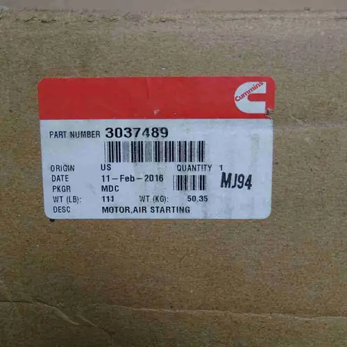 3037489 K38 K50 Air Starter Motor - Image 9