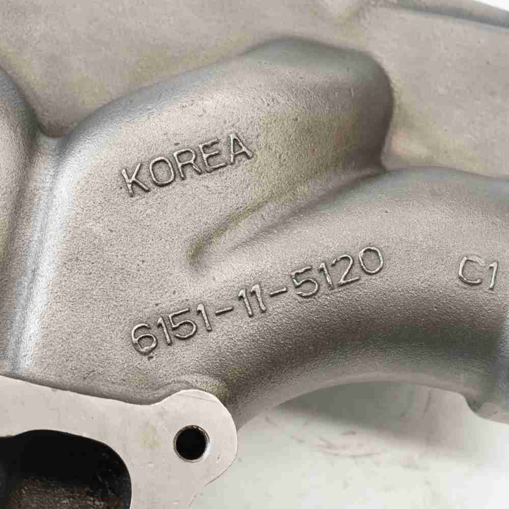 6251-11-5130 6151-11-5120 6151-11-5110 6D125 排气歧管 Exhaust Manifold - Image 6