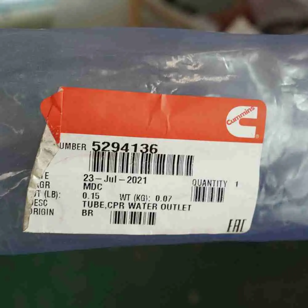 5294136 ISB QSB Air Compressor Water Outlet Pipe - Image 7