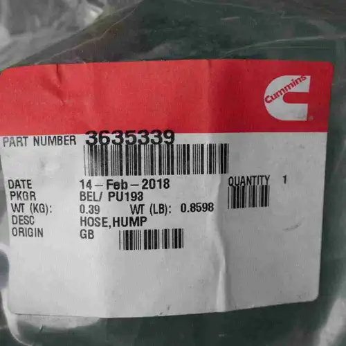 3635339 QSK K38 K50 Intake Pipe - Image 5