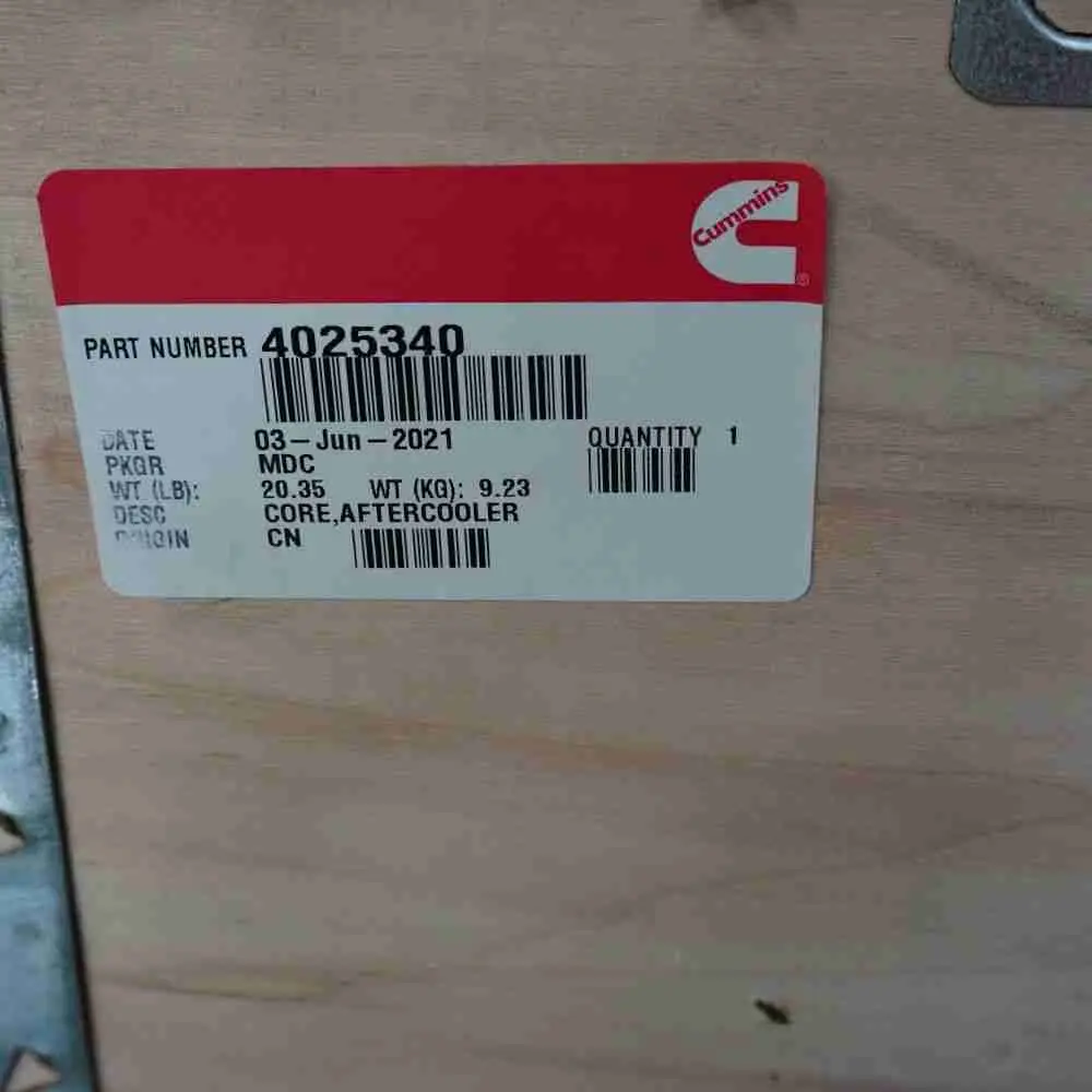 4025340 4078413 ISL QSL Intercooler Core - Image 2