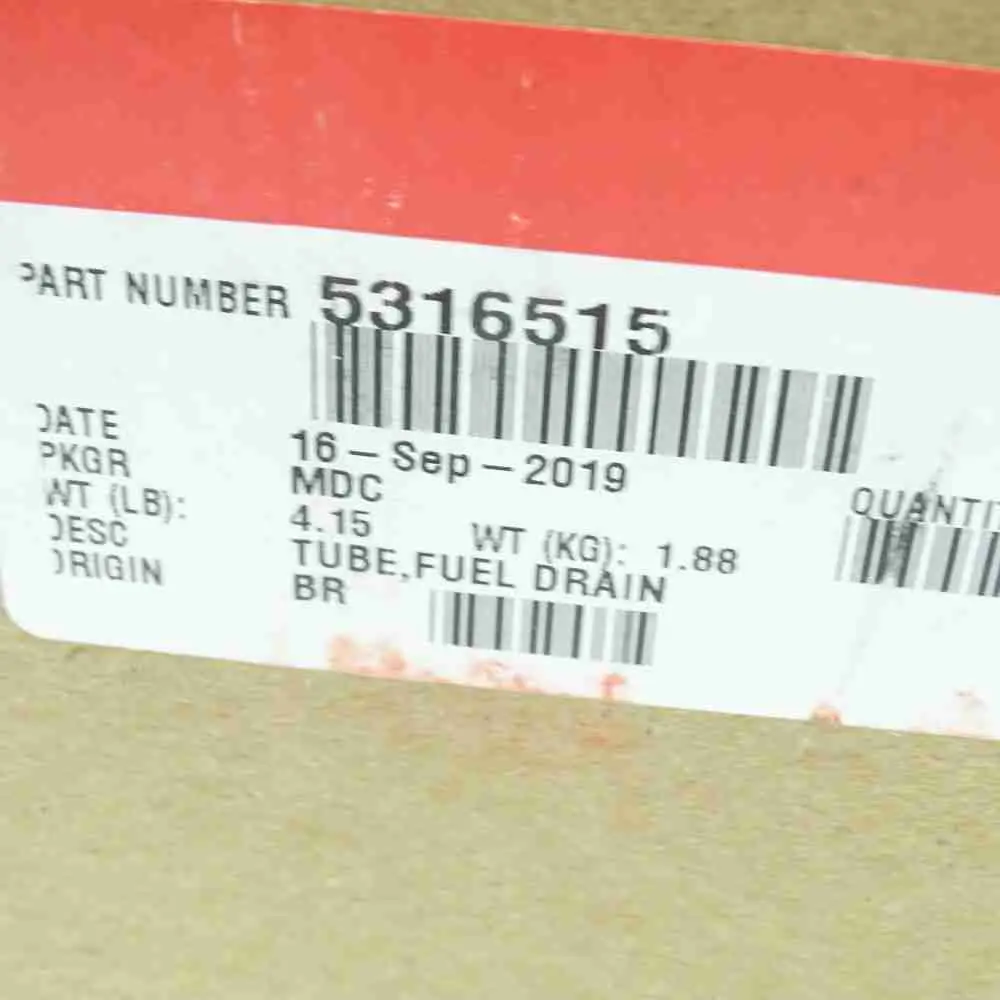 5316515 ISB QSB ISB6.7 Return Pipe - Image 3