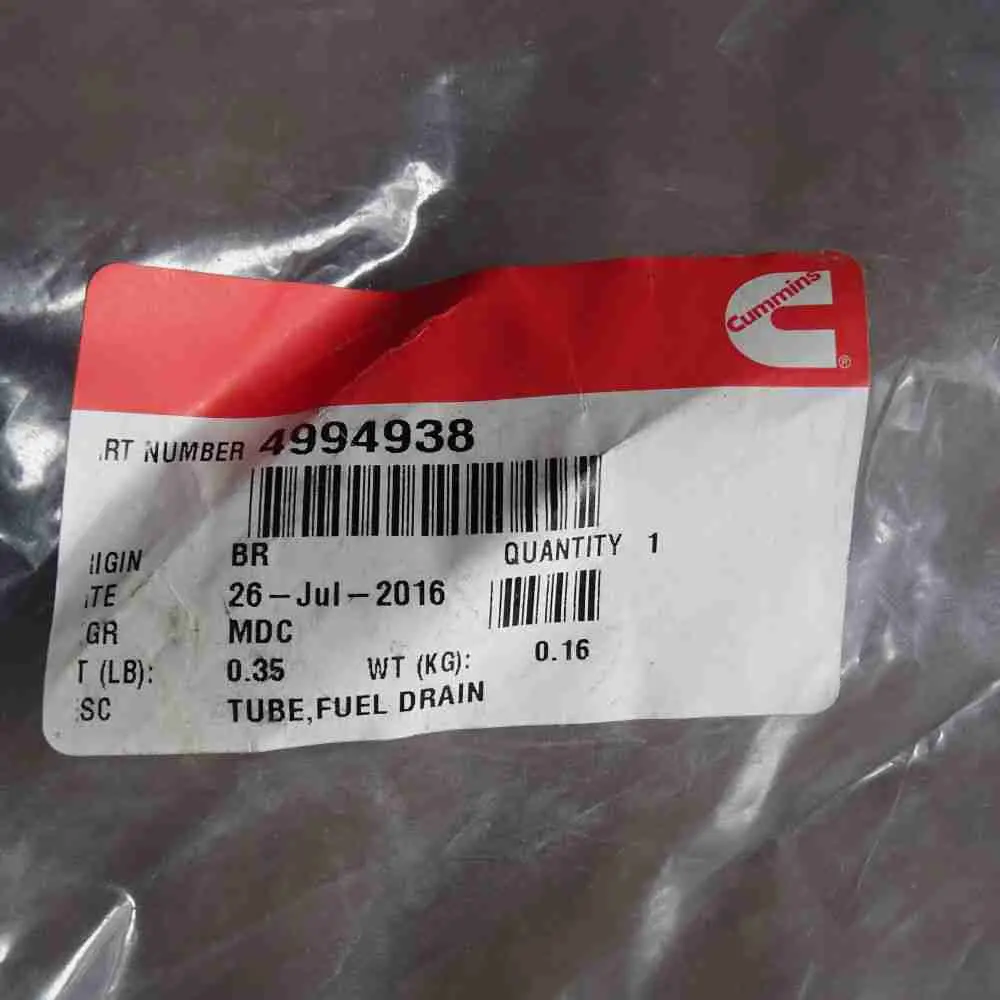 4994938 ISB QSB QSB4.5 Fuel Transfer Pipe - Image 2