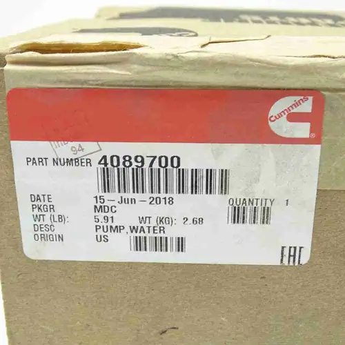 4089700 3283603 5473172 6BT Water Pump - Image 2