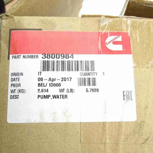 3800984 4891252 ISB6.7 QSB6.7 Water Pump - Image 3